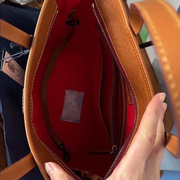 NWT Dooney & Bourke Florentine Small Charleston Shopper in Natural - Picture 8 of 14